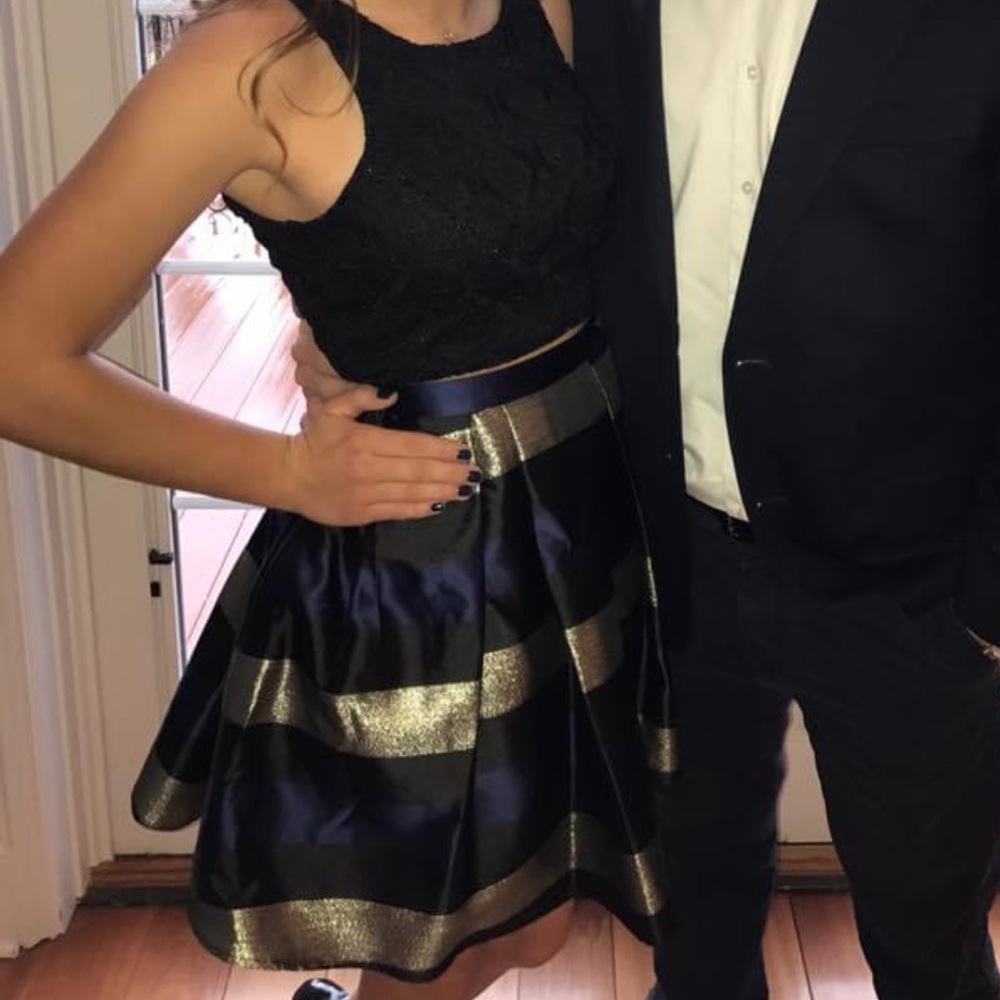 Two piece shirt formal dress